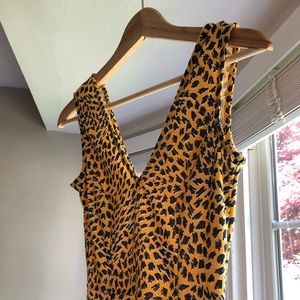 H&M Yellow and Blue Dress-Size XS